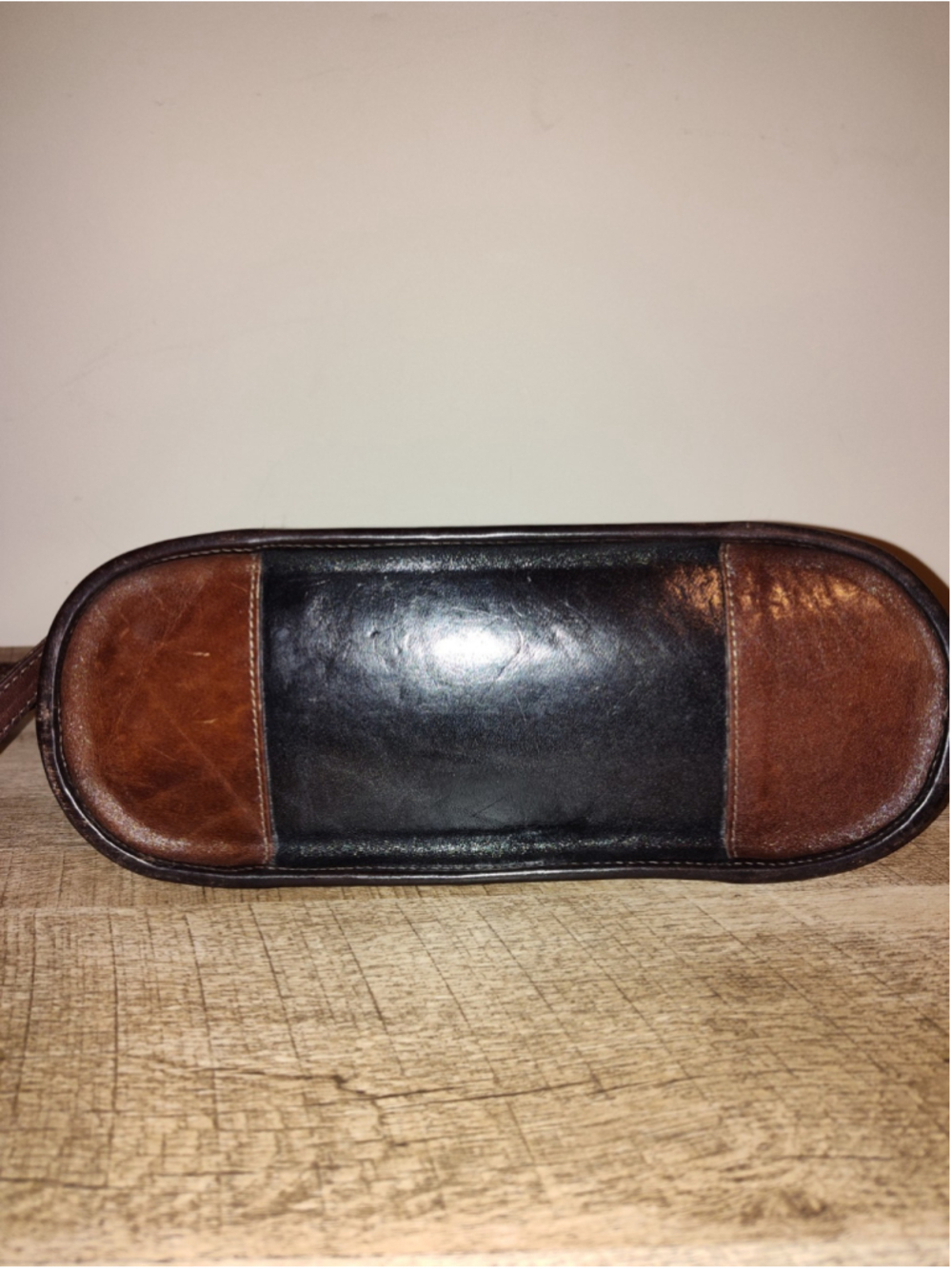Brahmin Black and cognac brown leather bag - Picture 7 of 12